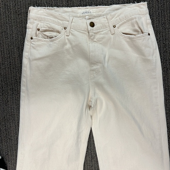The Great. Cream denim full leg jeans - Picture 3 of 7